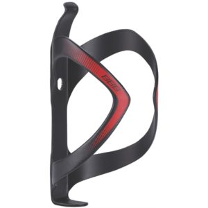 BBC-37 Bidonhouder FiberCage UD Carbon Mat Zwart/rood