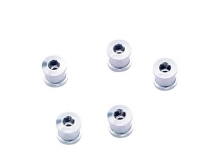 BCR-51 Bladboutjes HexStars Aluminium Botls And Nuts 7mm - 5pcs Zilver