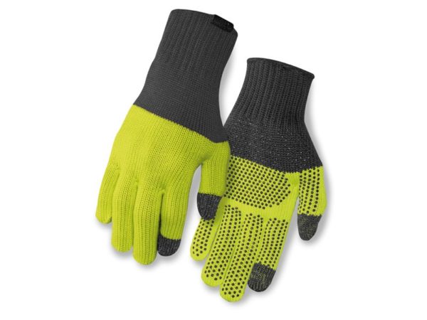 Giro Wi Merino Knit Wool gray/lime S/M