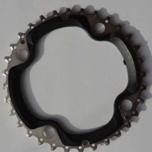 PLATEAU VTT TRIPLE DIAM104 INTERM 32DTS NOIR 4 BRANCHES SHIMANO ORIGINE DEORE 10V
