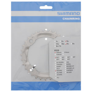 Kettingblad 32T Deore FC-M532 Zilver