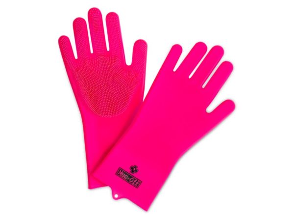 Muc-off schrobhandschoen pink m
