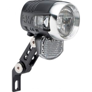 ECLAIRAGE VELO AV/PROJECTEUR E-BIKE/VAE AXA BLUELINE 50 6-12V FIXATIONFOURCHE LED