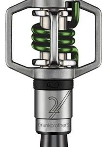 Pédales EGG BEATER 2 Acier argent / ressort vert