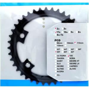 PLATEAU ROUTE DIAM 110 INTER 39DTS NOIR SHIMANO ORIGINE 105 R7000 11V. (4 BRANCHES)