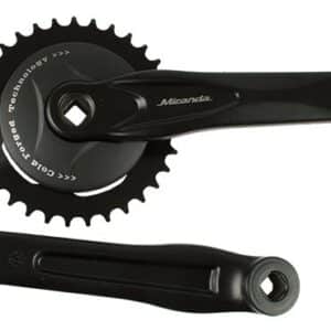 Miranda crankstel 38t Alfa 1 disc 92mm zwart