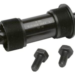 BOITIER PEDALIER CARRE L131 SUNRACE ALU F.BSC CUVETTES ACIER (68MM)