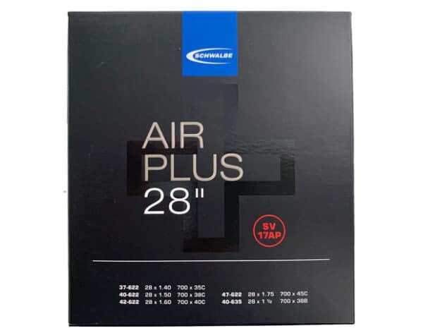 CHAMBRE A AIR VELO 700C (37/40-622) VP 40 MM SCHWALBE AIR PLUS SV17AP