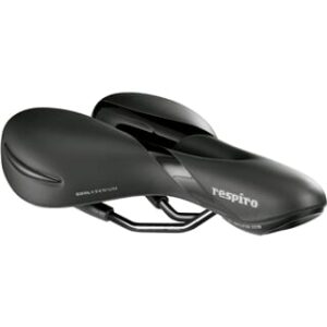 SELLE LOISIR SELLE ROYAL RESPIRO MODERATE UNISEX NOIR AVEC OUVERTURE CENTRALE