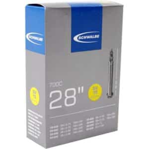 CHAMBRE A AIR VELO 700C (18/28-622 - 22/25-630 ) VP 60 MM SCHWALBE STANDARD SV15