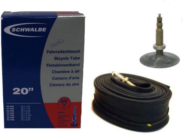 CHAMBRE A AIR VELO 20" X 1.50-2.50 (40/62-406) VP SCHWALBE SV7